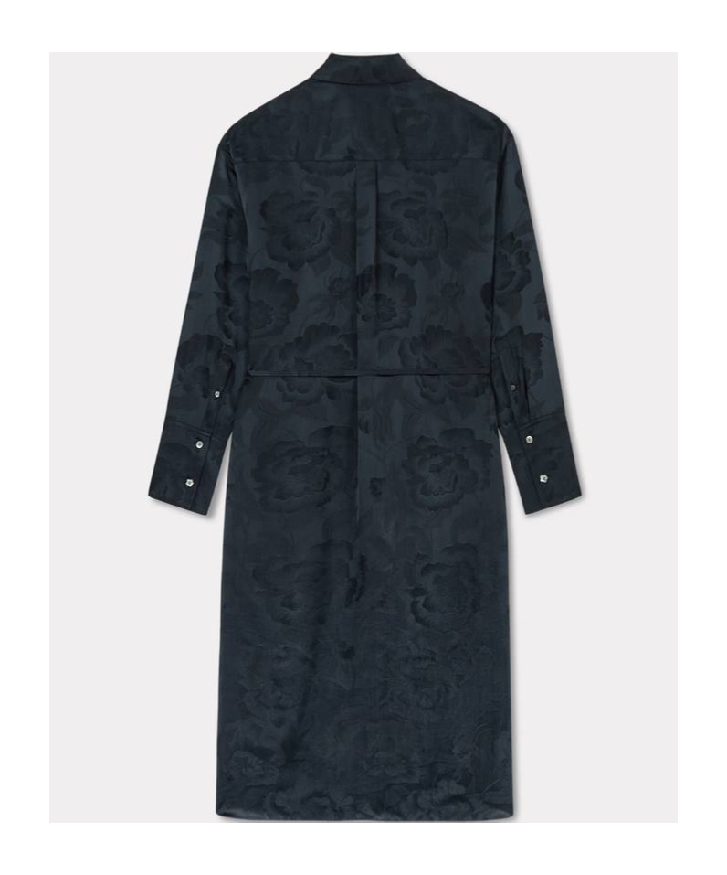 Kenzo Lapel Long-sleeved Windbreaker In Black
