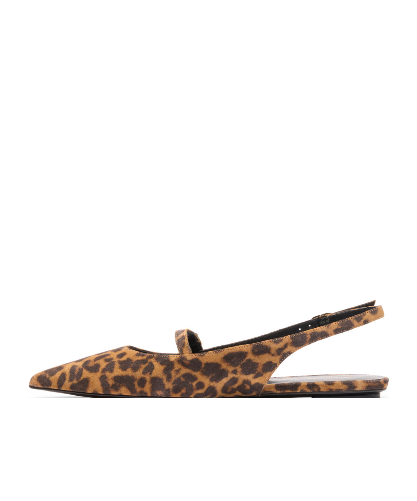 Stuart Weitzman Pointed-toe Flat Sandals In Brown