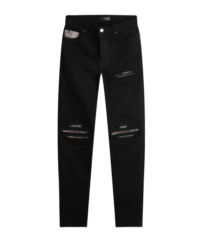 Amiri Snake Mx Jeans In Black
