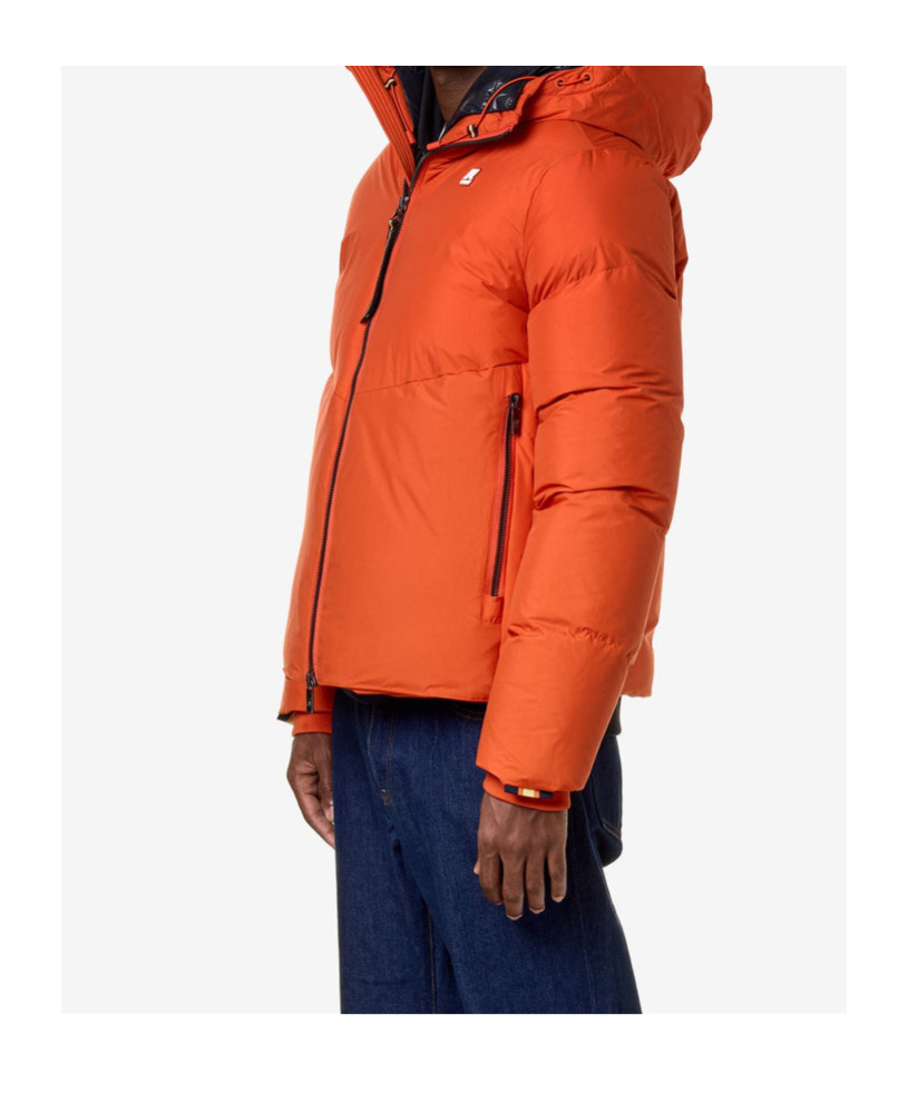 K-way Long-sleeved Down Jacket In Red