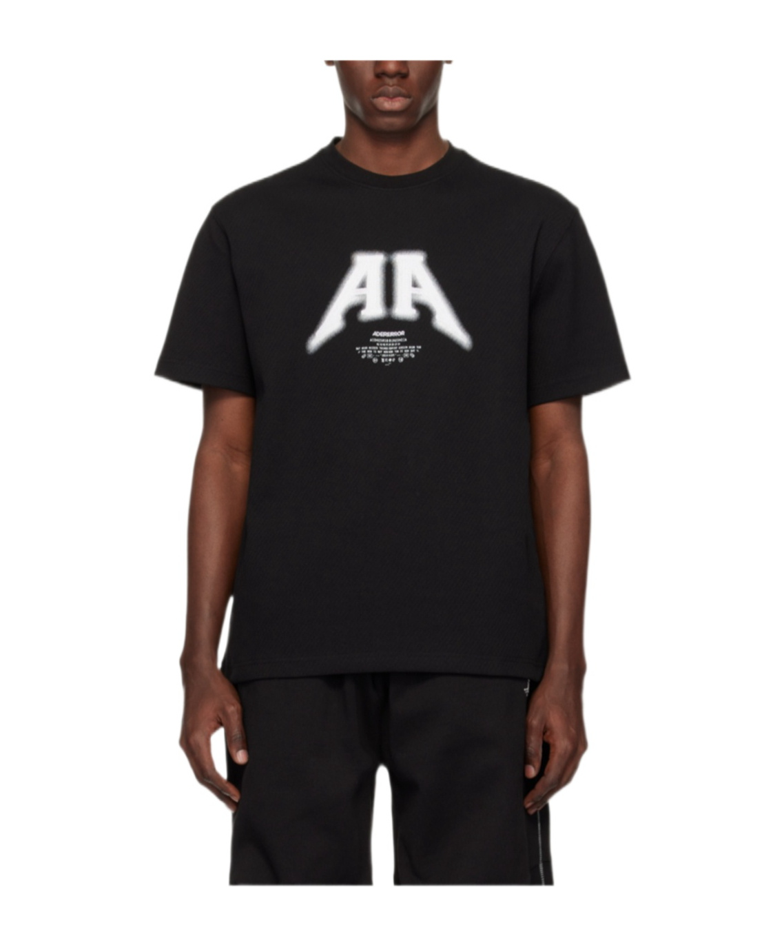 Ader Error Short-sleeved T-shirt In Black