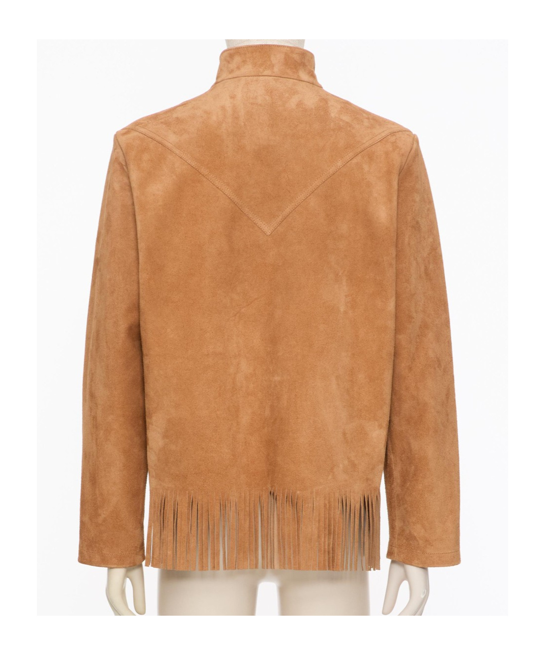 Valentino Turtleneck Long Sleeve Leather Jacket In Brown