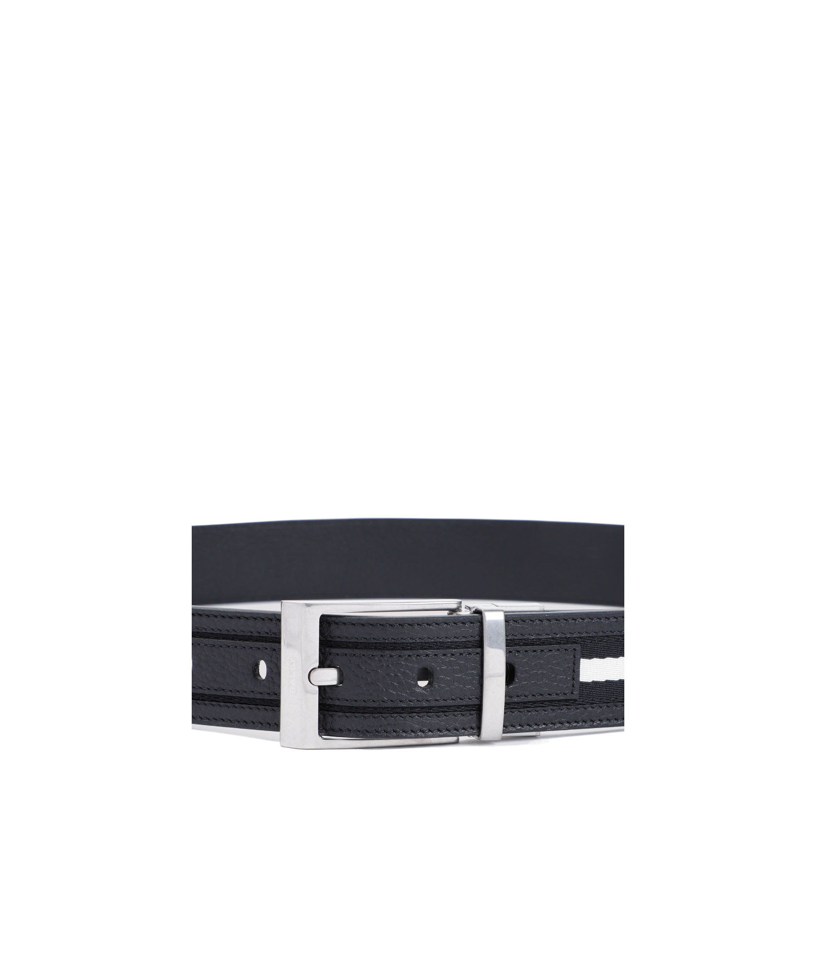 Bally Logo Belt In Black