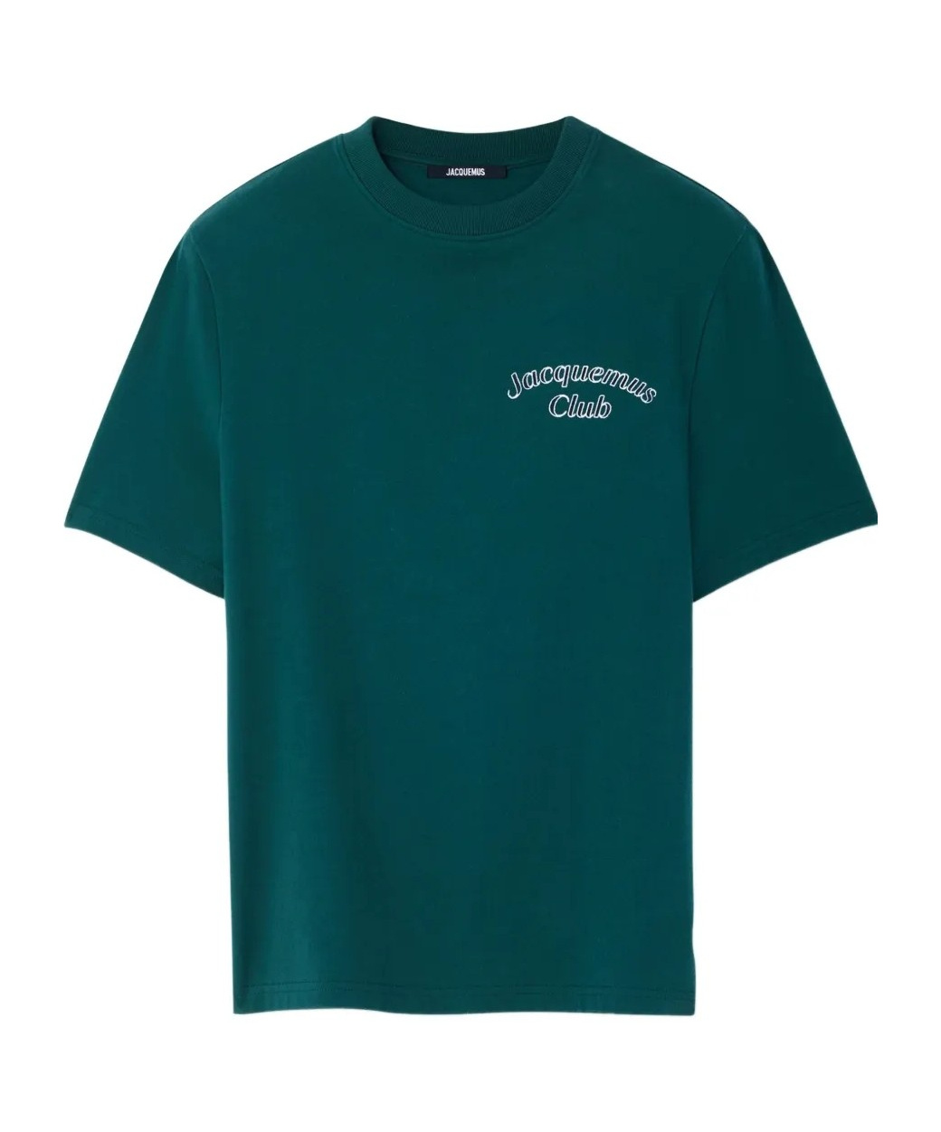 Jacquemus Mens Club Dark Green Embroidered-print Long-sleeve Cotton Shirt In Green