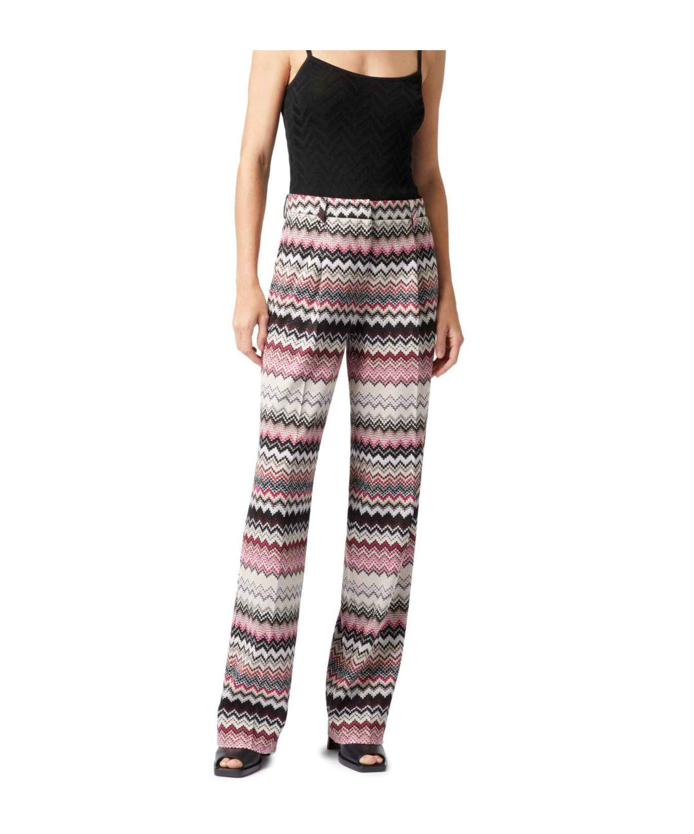 Missoni Belt Loops Slacks In Multi-color