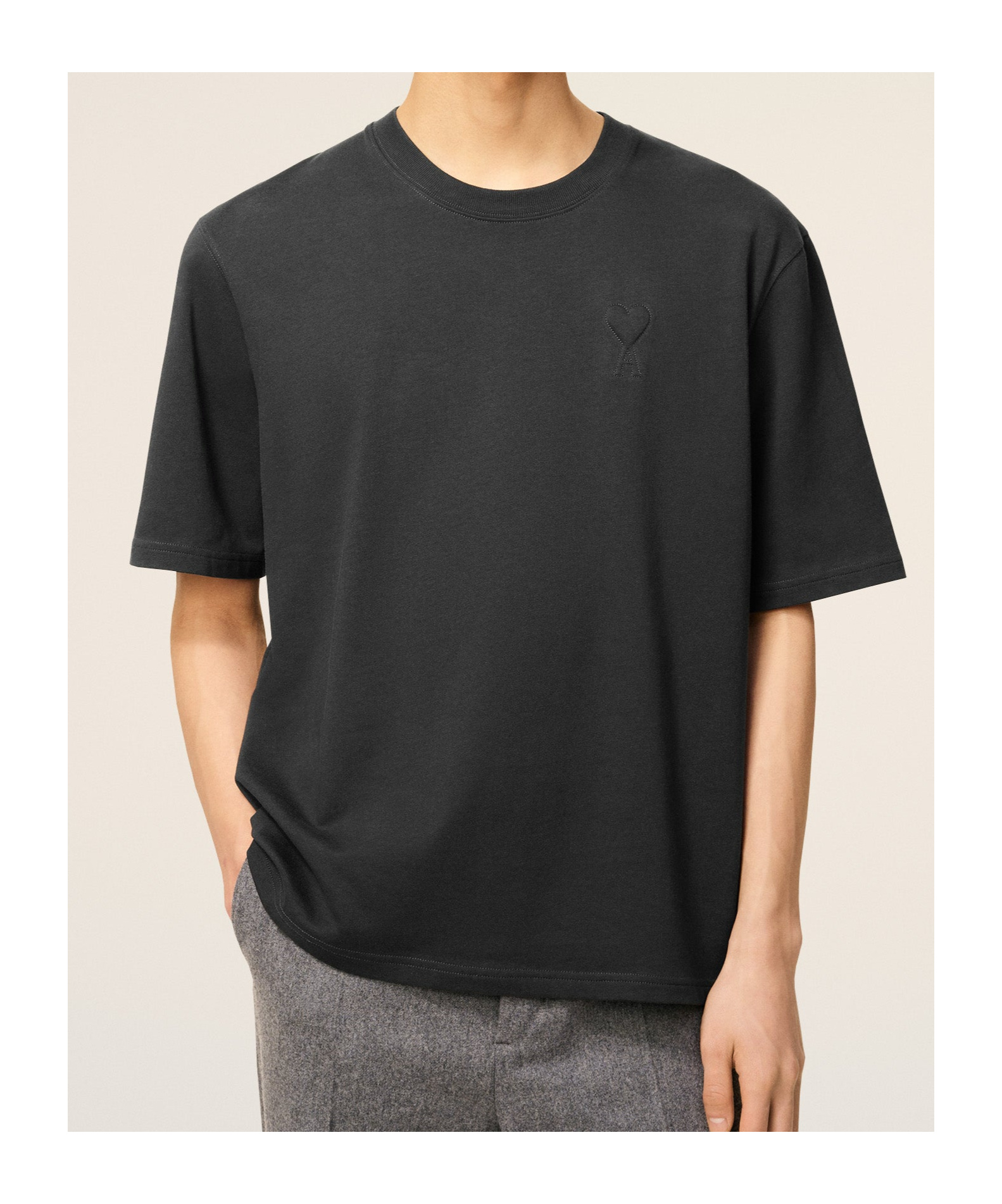 Ami Alexandre Mattiussi Short-sleeved T-shirt In Gray