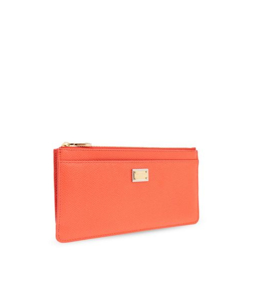 Dolce & Gabbana Large Logo Tag Leather Cardholder
