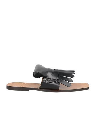 Marni Plain Colour Sandals In Black