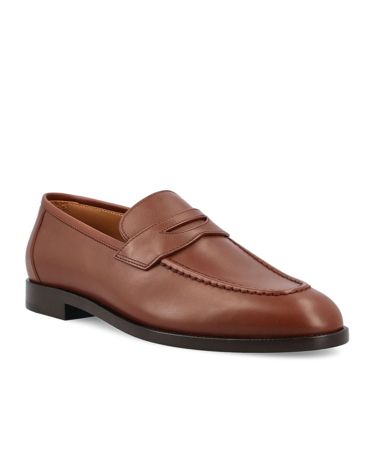 Loro Piana Sergio Round Toe Loafers In Brown