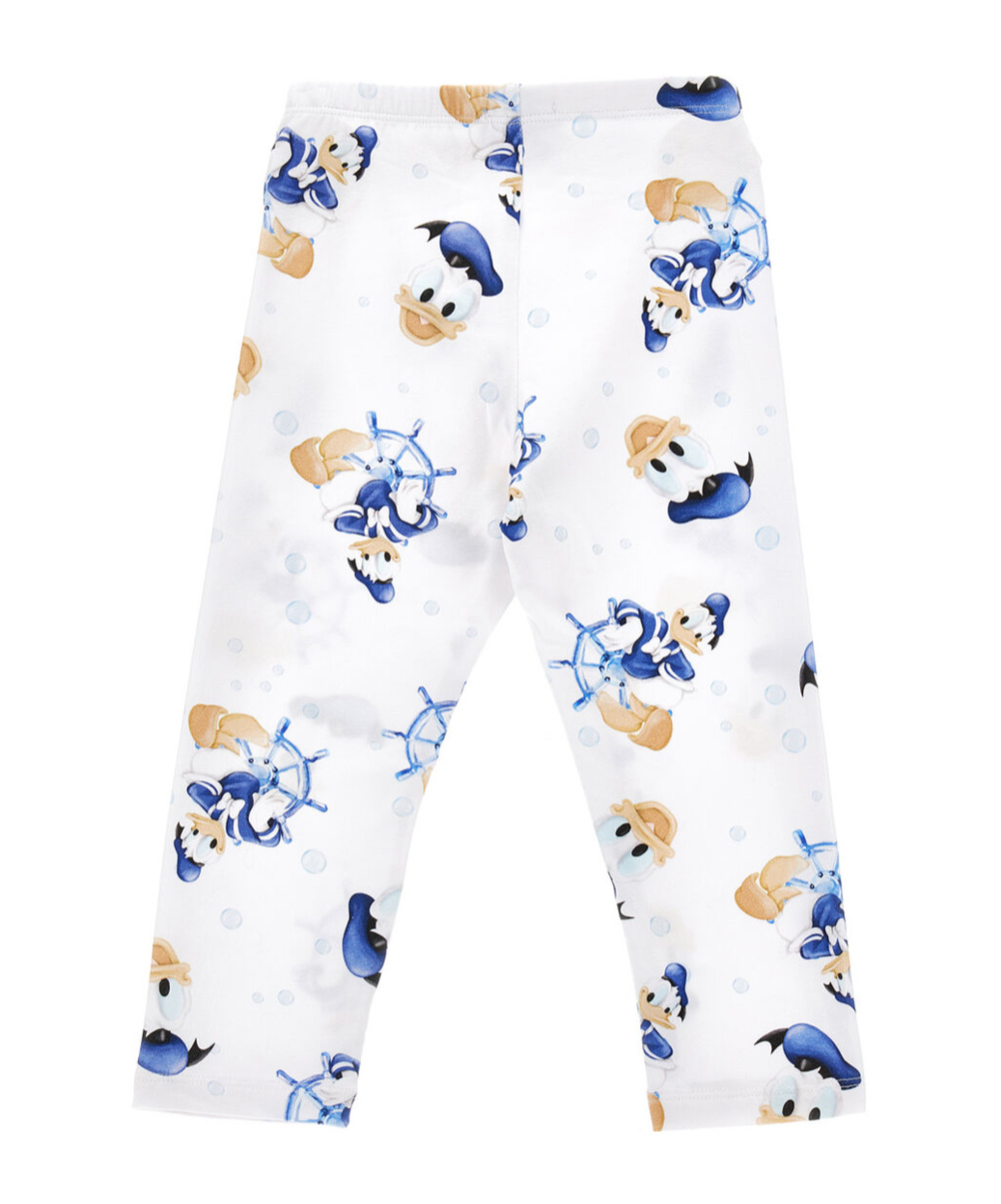Monnalisa Motif-print Cotton Leggings In White