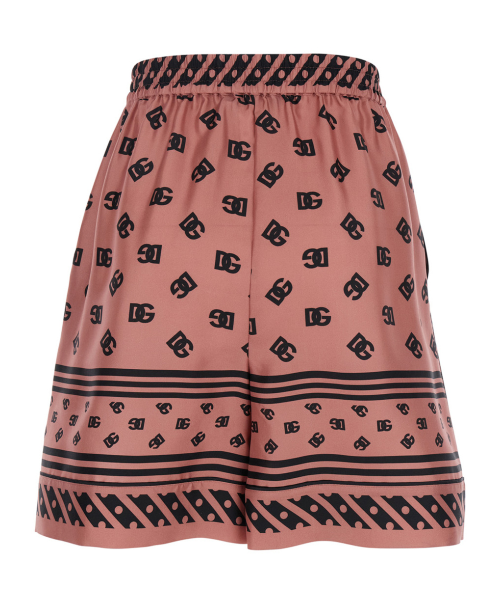 Dolce & Gabbana Elastic Waist Shorts In Pink