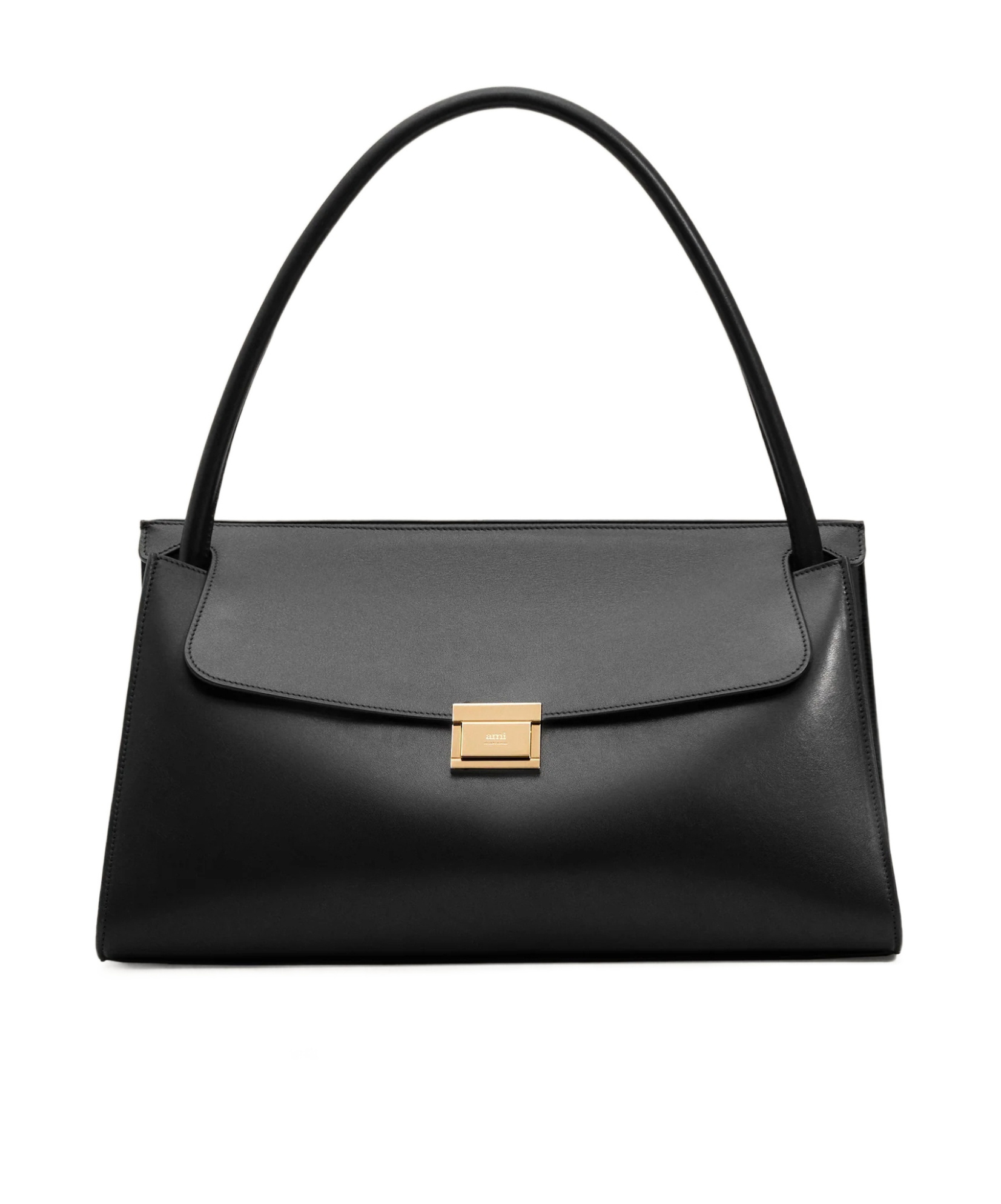 Ami Alexandre Mattiussi Flap Shoulder Bag In Black