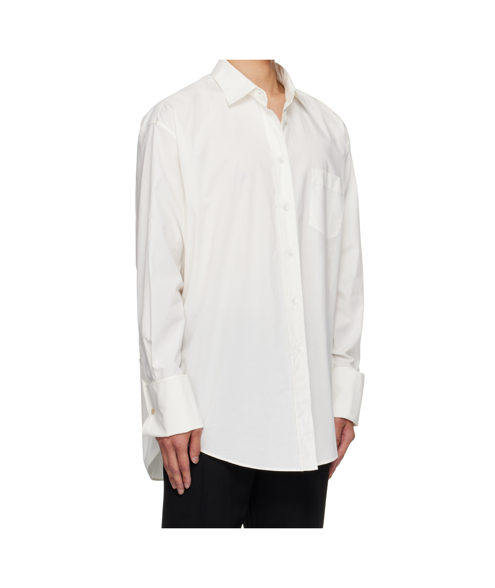 The Row Long-sleeved Shirt In White