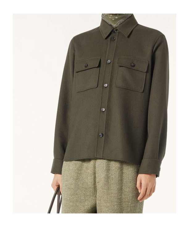 Loro Piana Jim Overshirt In Black Pine