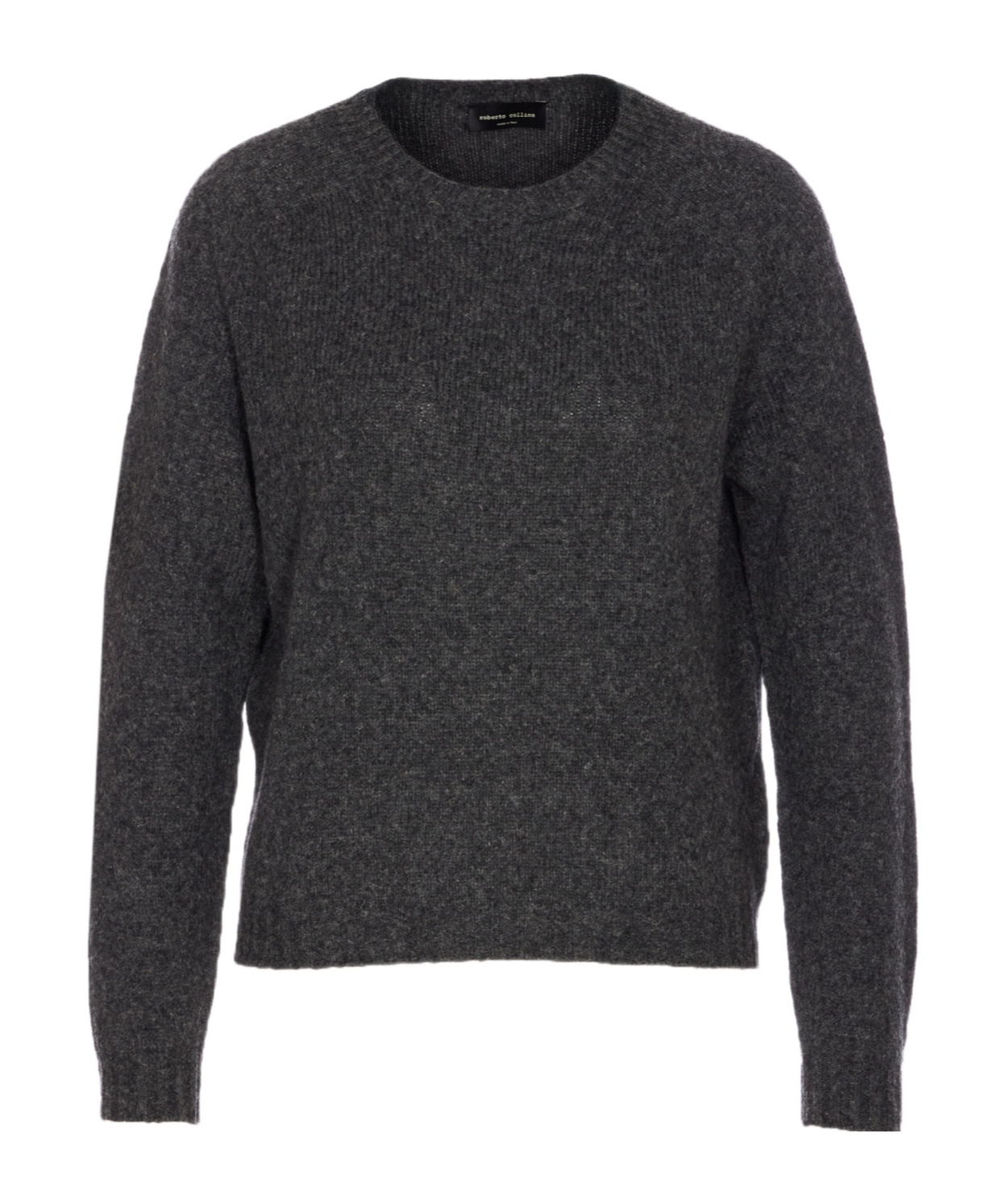 Roberto Collina Crew Neck Knitwear Soft Texture In Black