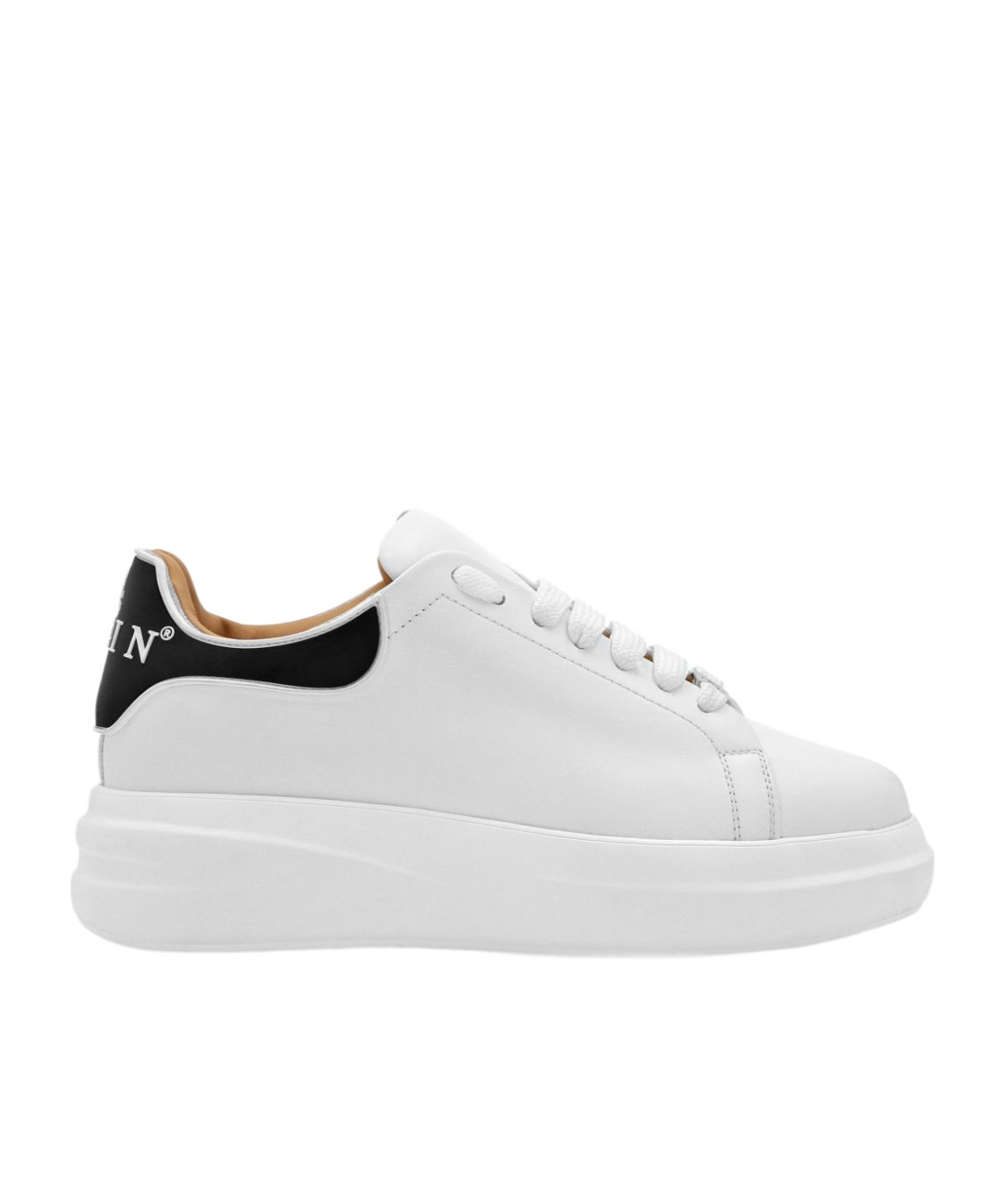 Philipp Plein Leather Low-top Sneakers In White