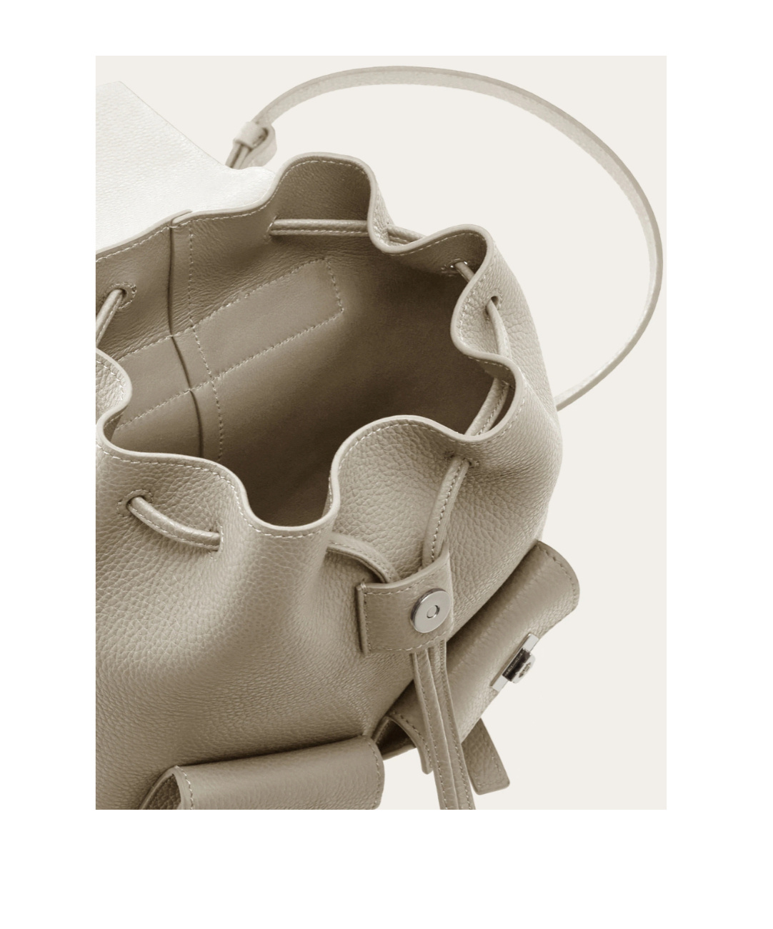 Ferragamo Multipocket Mini Backpack In Gray