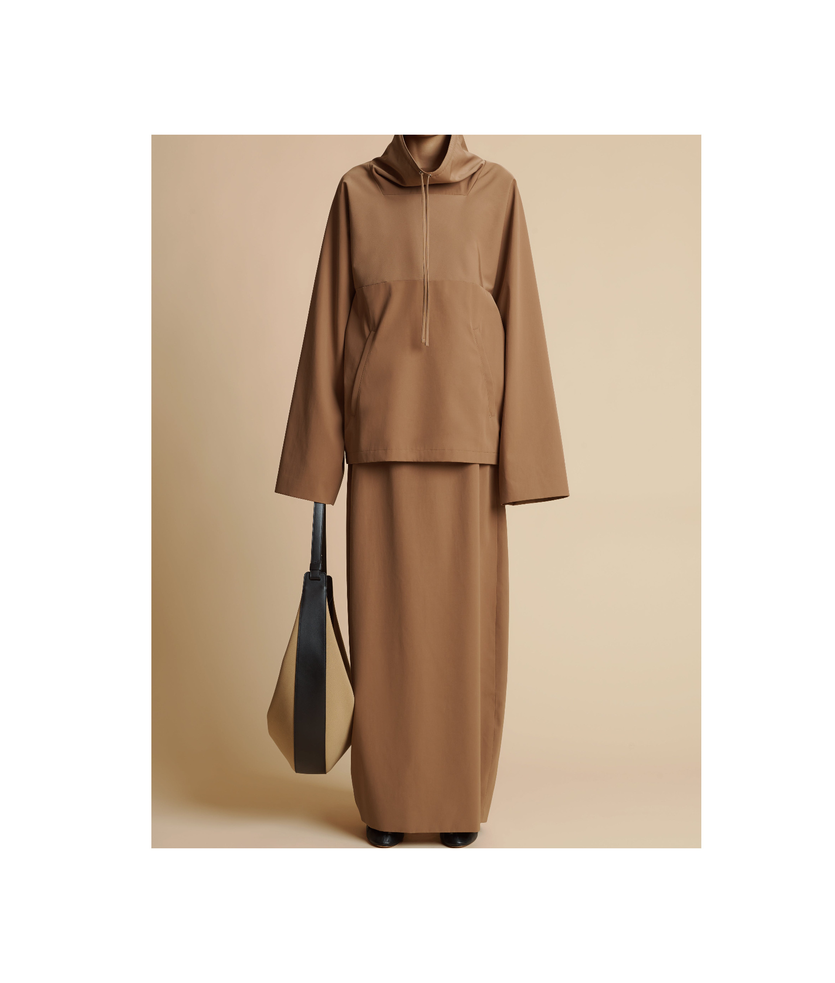 Khaite Lauson Maxi Skirt In Brown