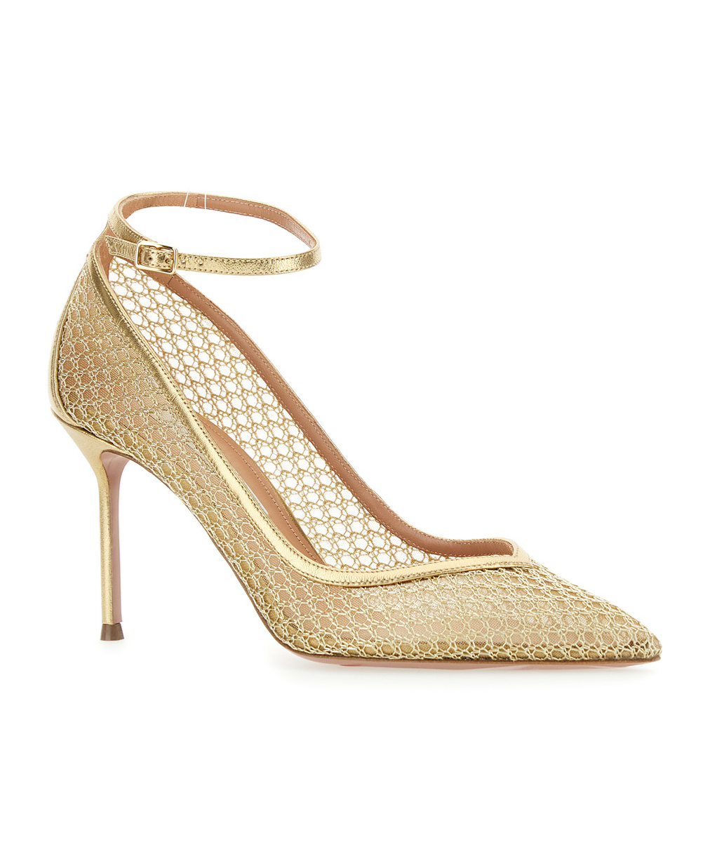 Aquazzura Asha Mesh Pumps In Nude