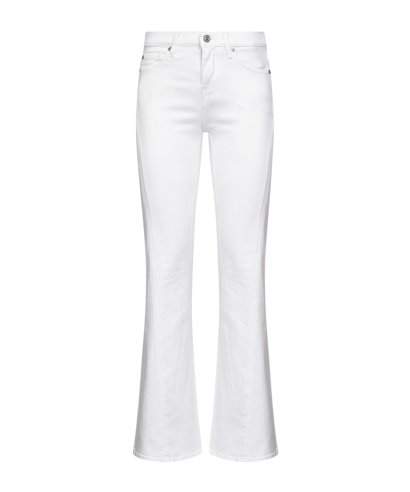 7 For All Mankind Logo Denim Jeans In White