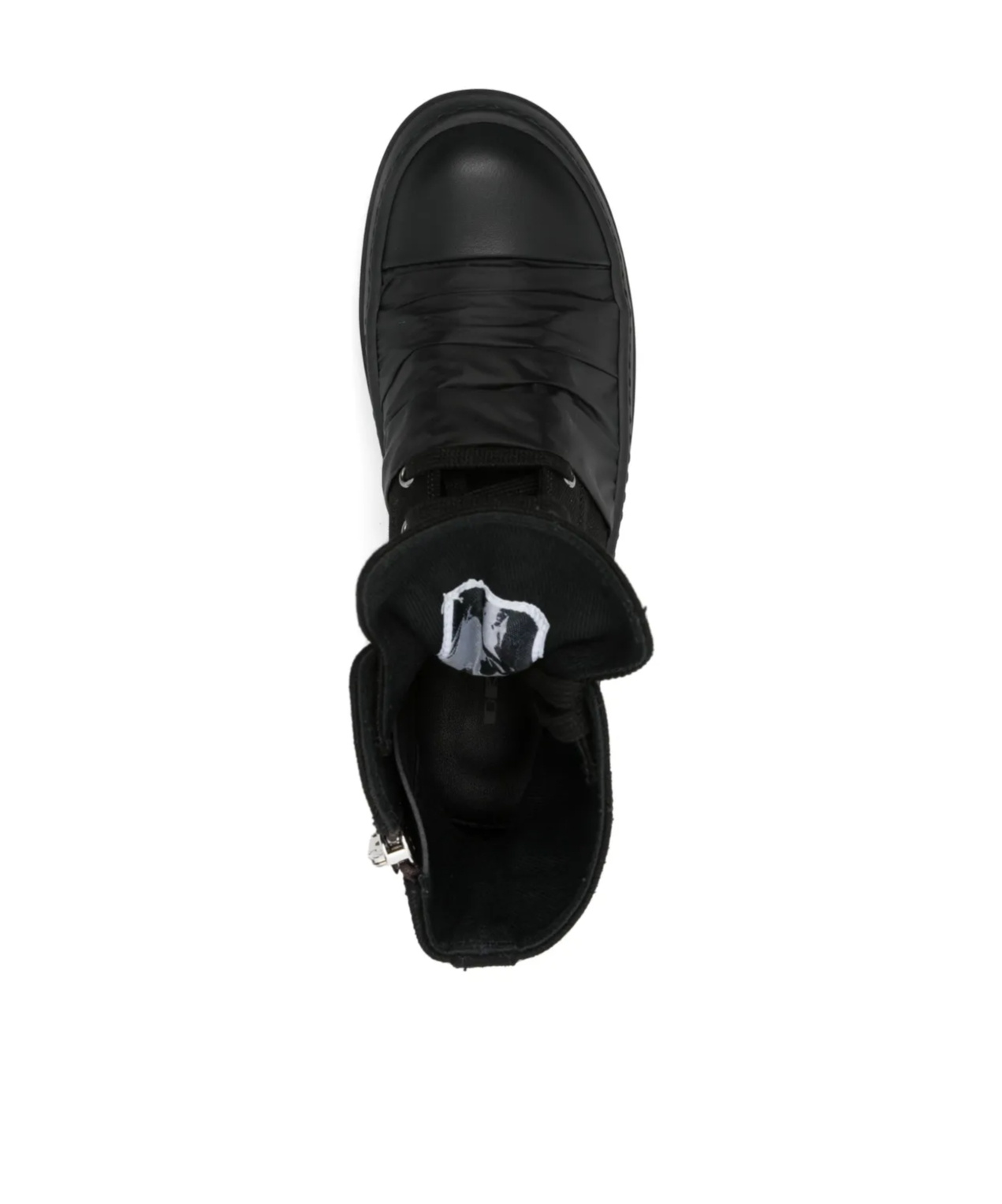 Rick Owens Drkshdw Denim Hustler Sneakers In Black