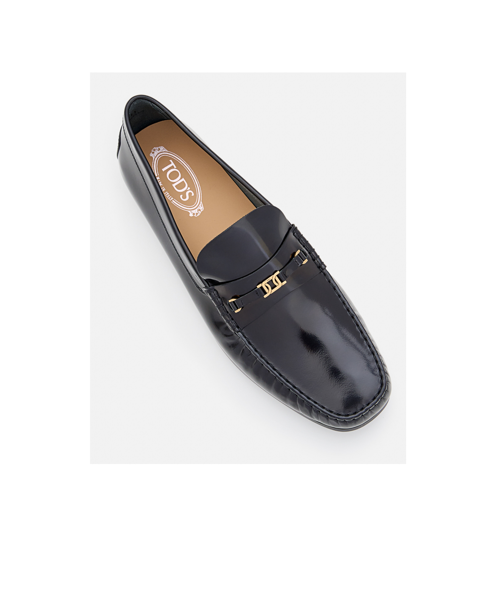 Tod's Gommino Leather Loafers In Black