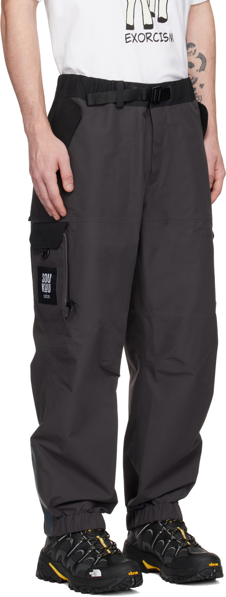 Undercover The North Face Edition Hike Utility Shell Cargo Pants In Black