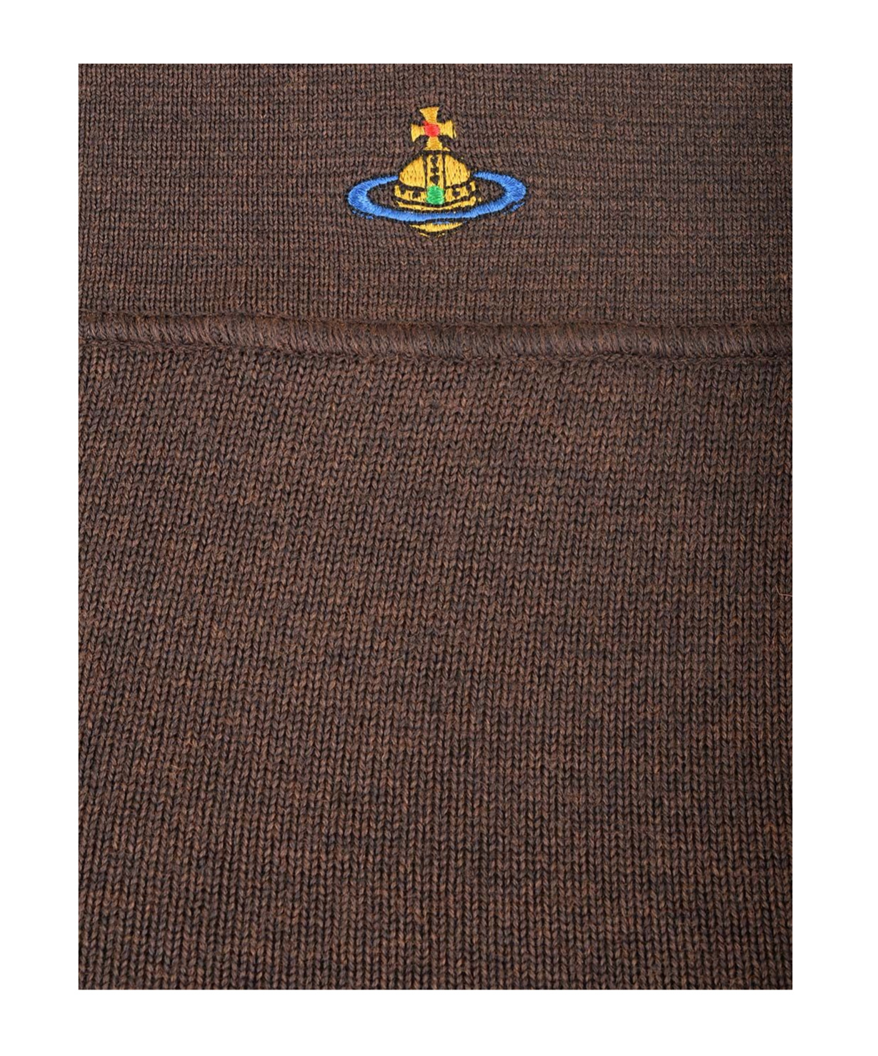Vivienne Westwood Pamela Knitted Wool Midi Skirt In Brown
