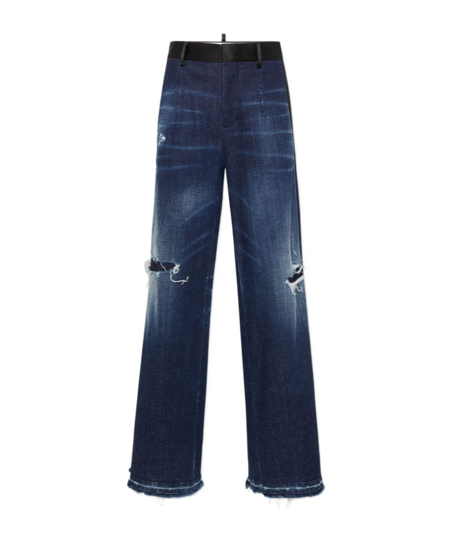 Shop Dsquared2 Wide-leg Jeans In Blue