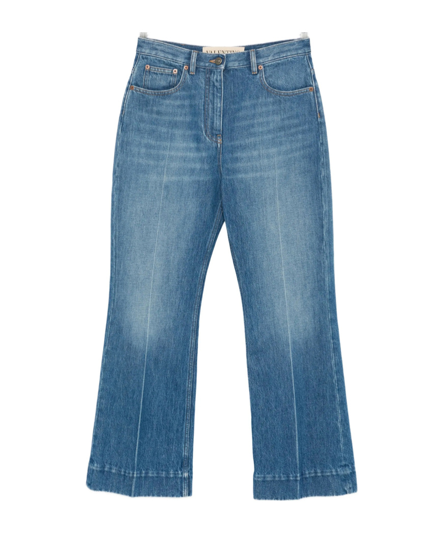 Valentino Multi-pocket Jeans In Blue