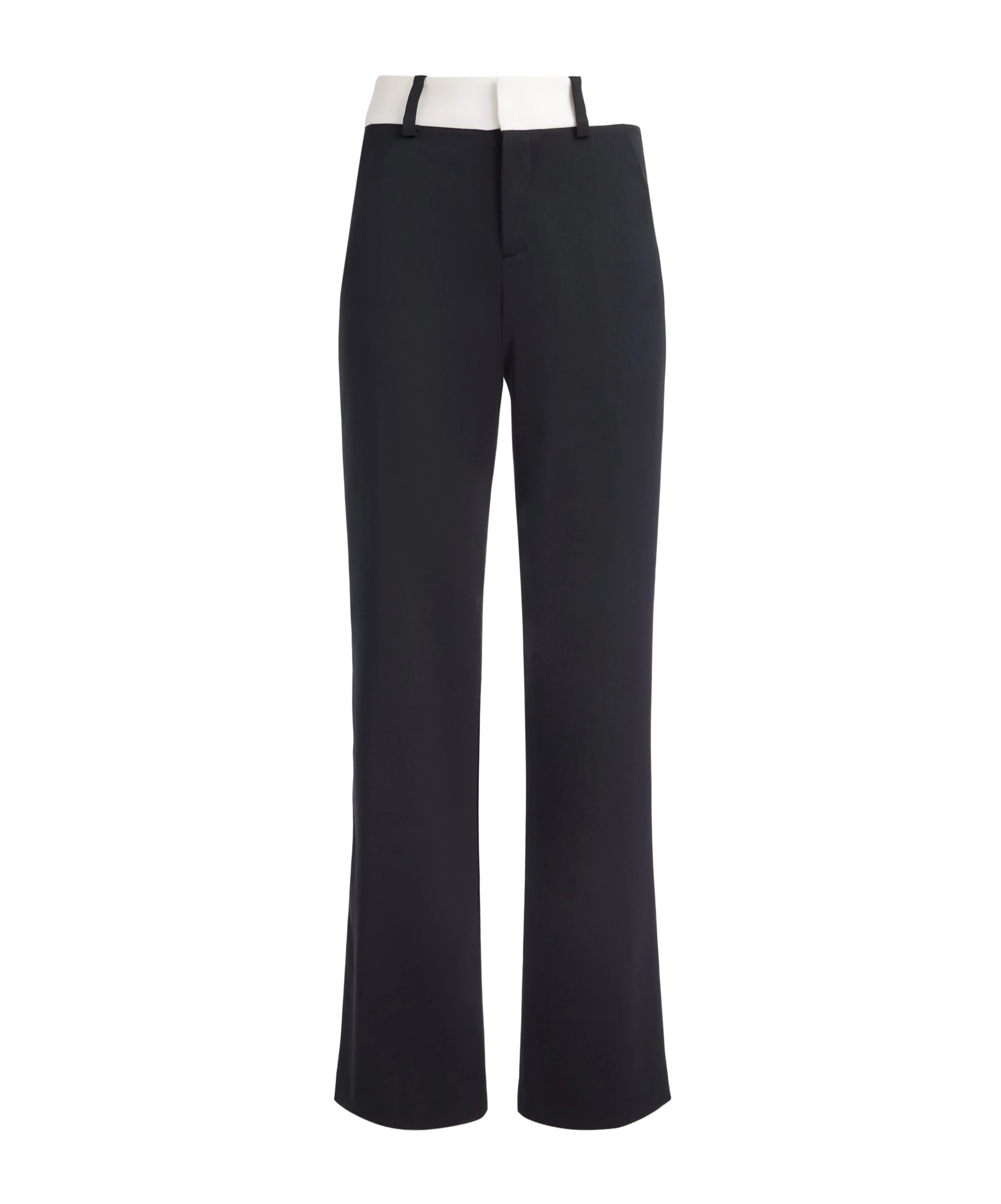 Alice And Olivia Belt-loop Casual Pants In Black/gray