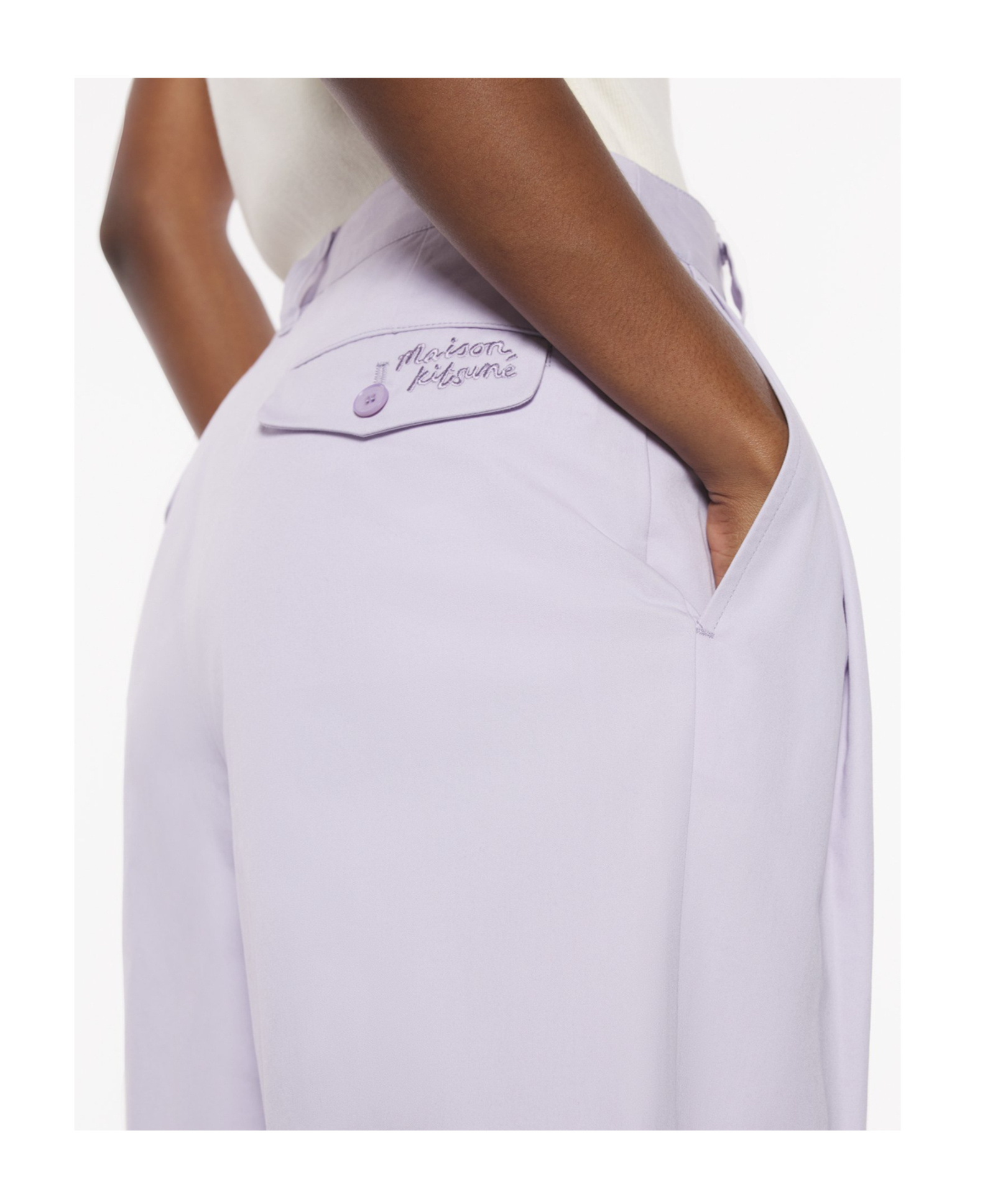 Maison Kitsuné Casual Pleated Bermuda Shorts
