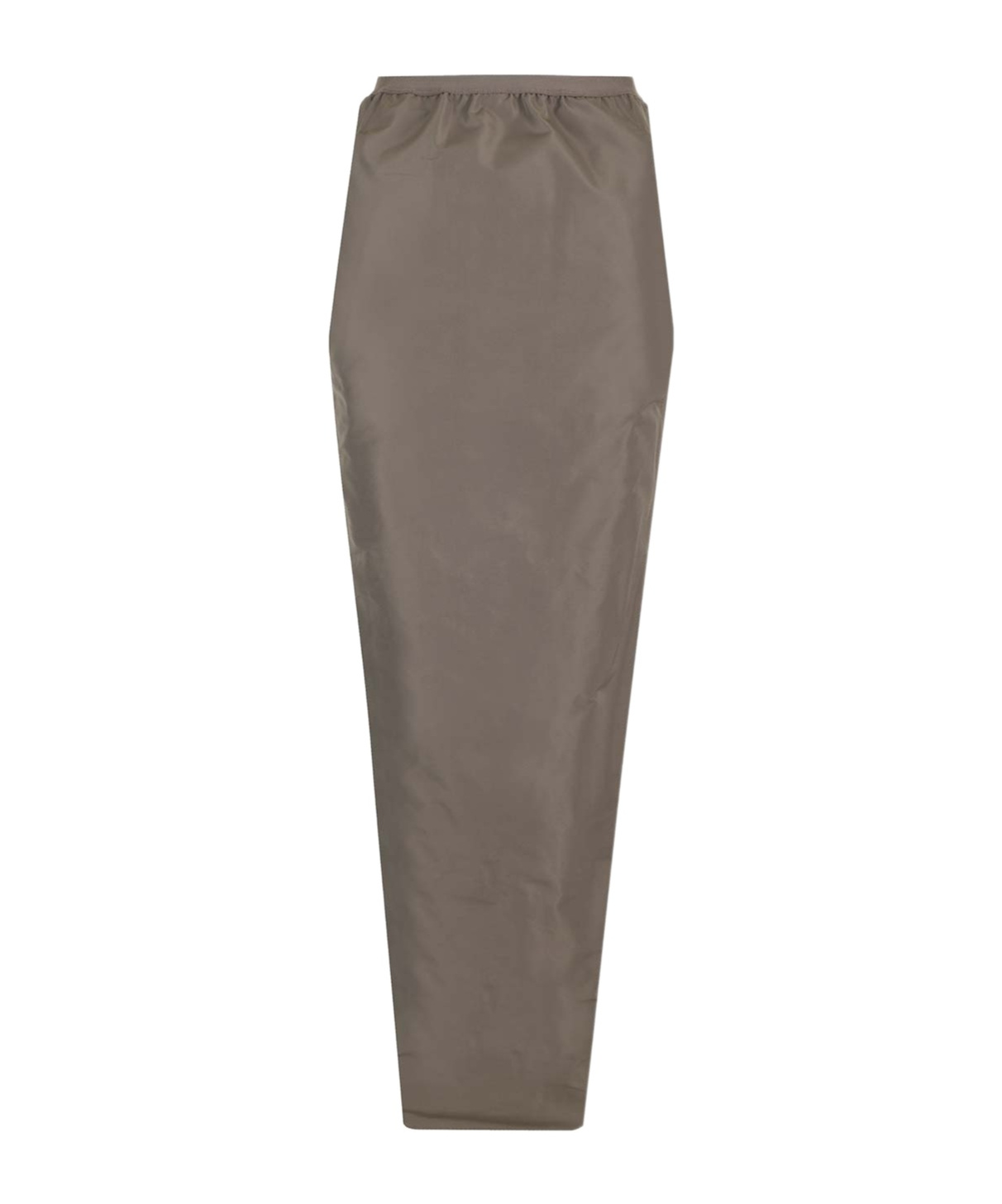 Rick Owens Pillar Cady High-waist Maxi Skirt In Brown