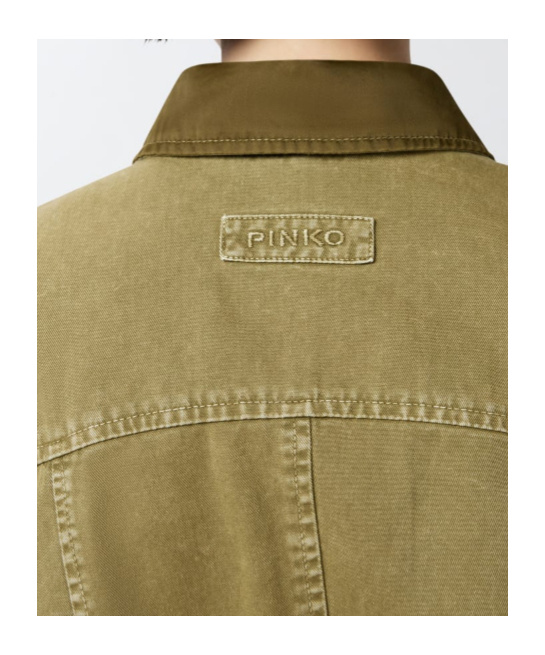 Pinko Field Jacket With Pockets In Multi
