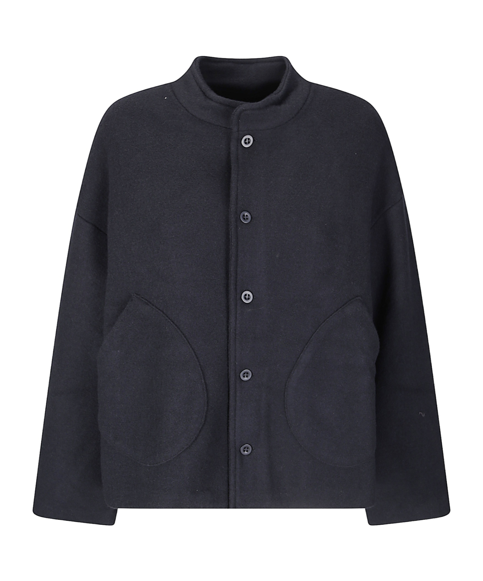 Labo.art Long-sleeve Button-up Jacket In Black