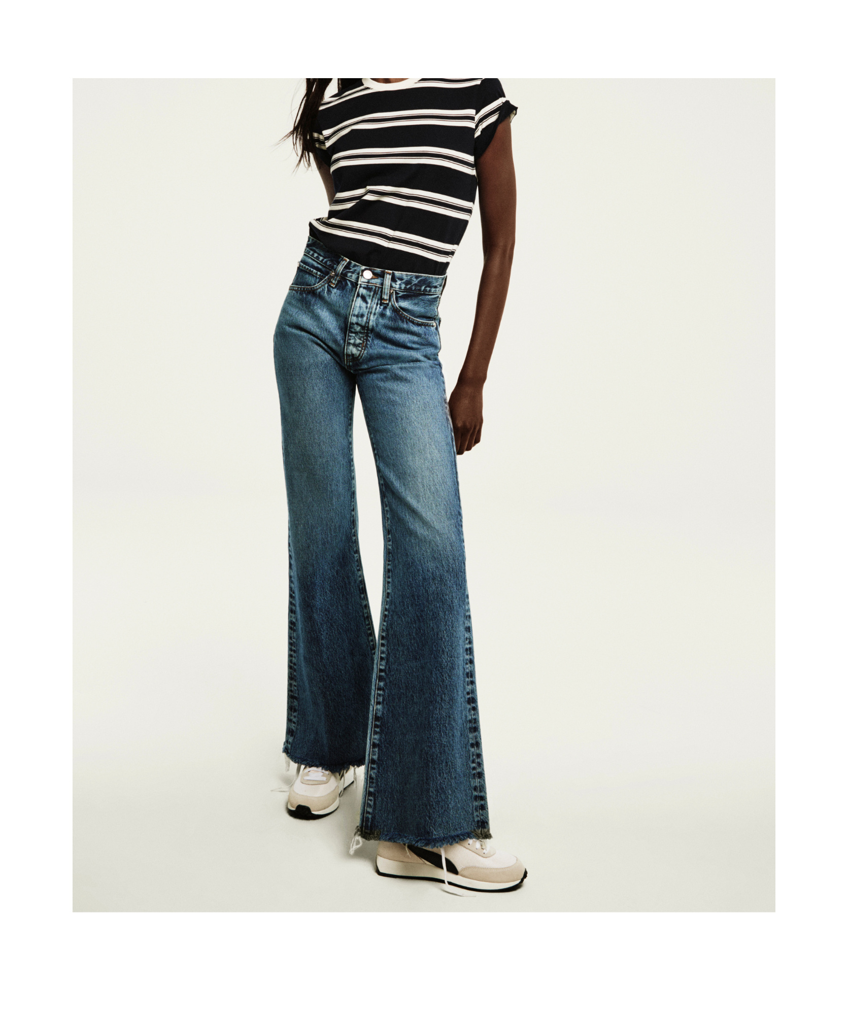 Frame Belt Loop Jeans In Blue