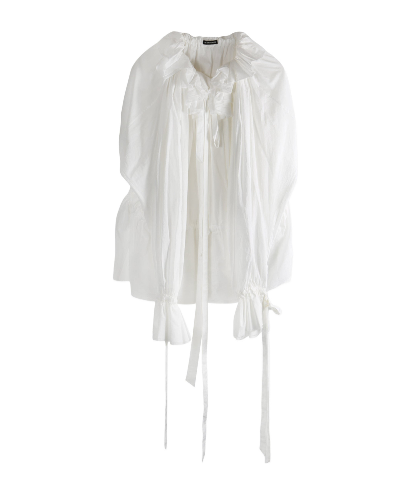 Ann Demeulemeester Ruffled Dress In White