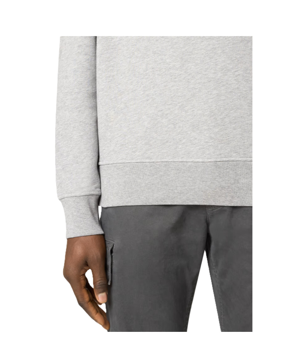 Stone Island Compass Badge Sweatshirt In Gray
