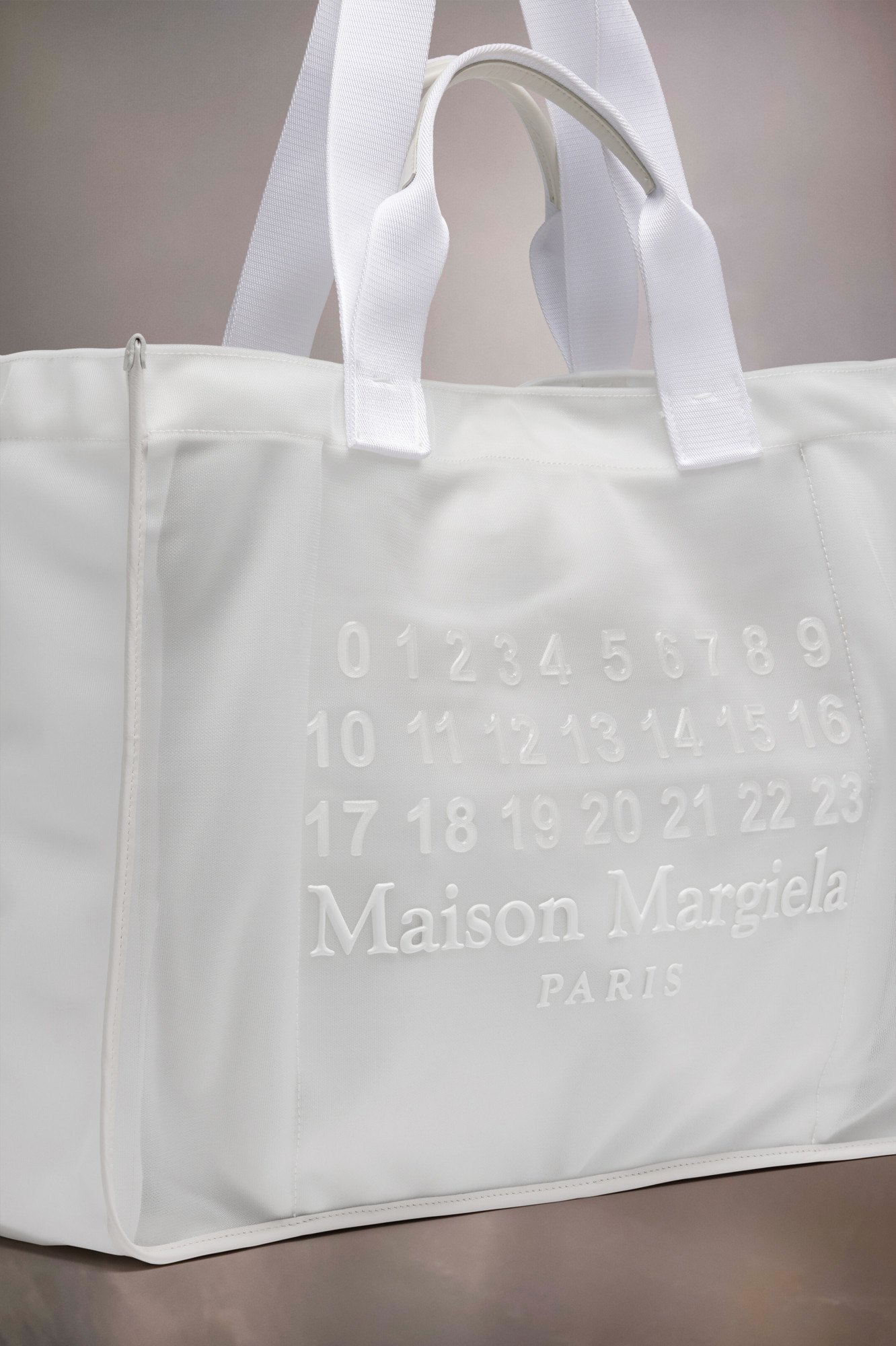 Maison Margiela Cabas Shopping Bag Large Unisex White In White