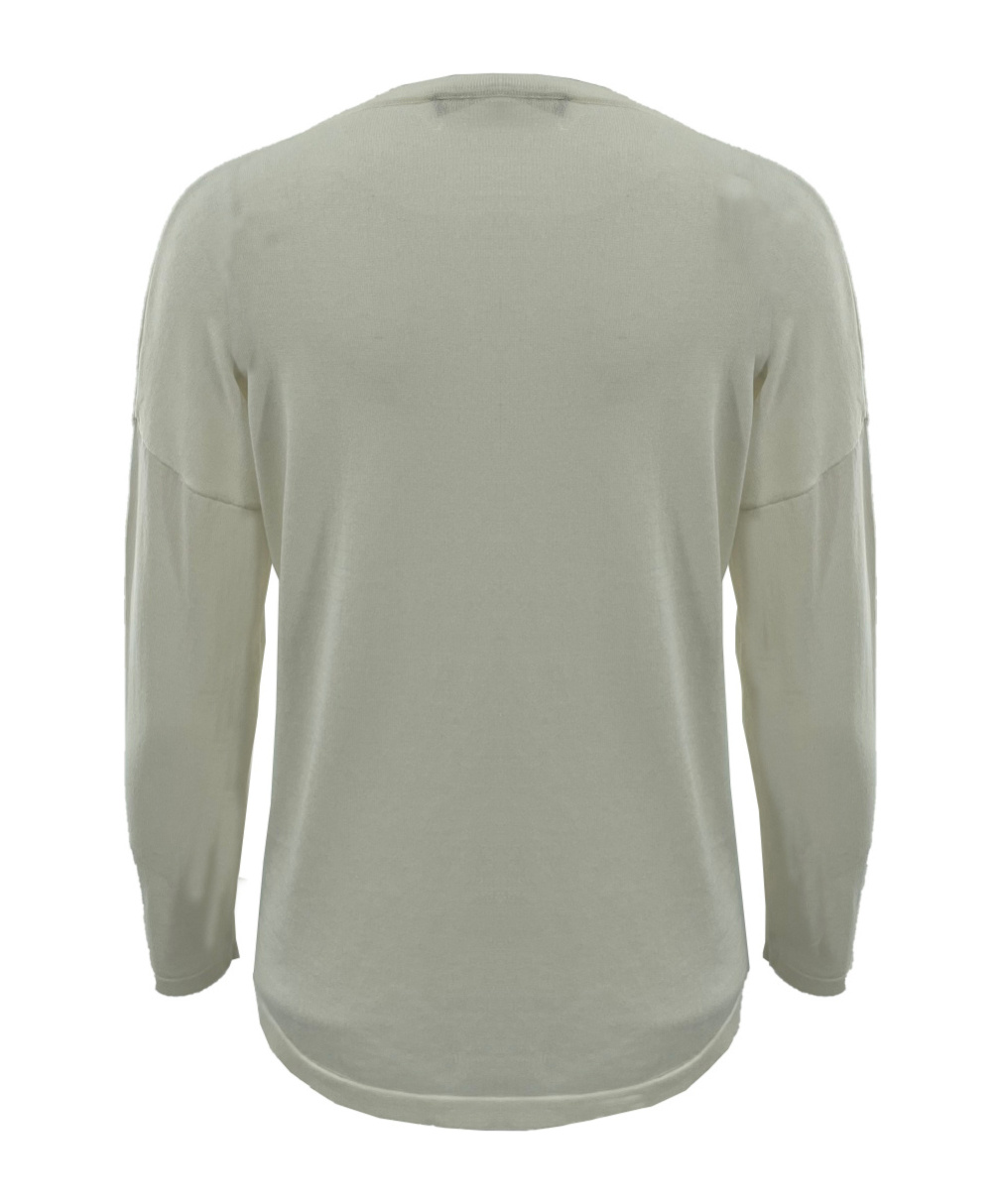 Weekend Max Mara Long-sleeved Sweater In Gray