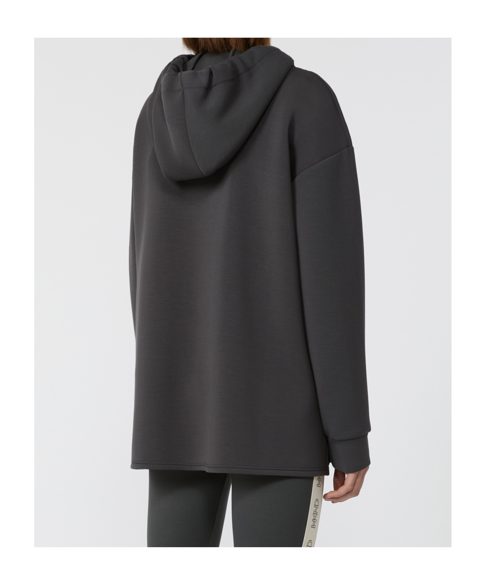 Weekend Max Mara Knitwear Oversized Adjustable Hood In Gray