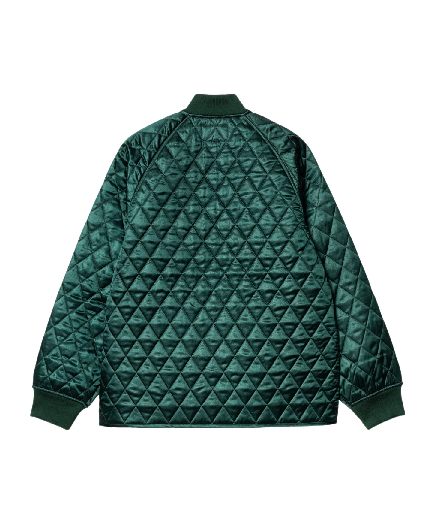 Carhartt Alumni Quilted Jacket With Embroidered Logo Detail In Green