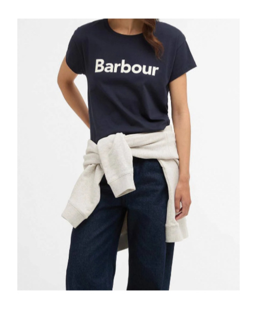 Barbour Hartland T-shirt In Blue