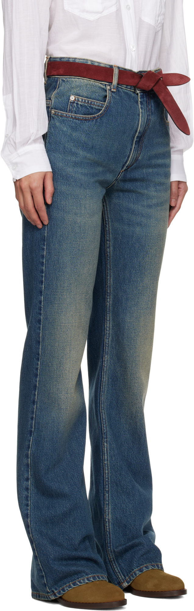 Isabel Marant Jordy Jean In Light Blue In Blue