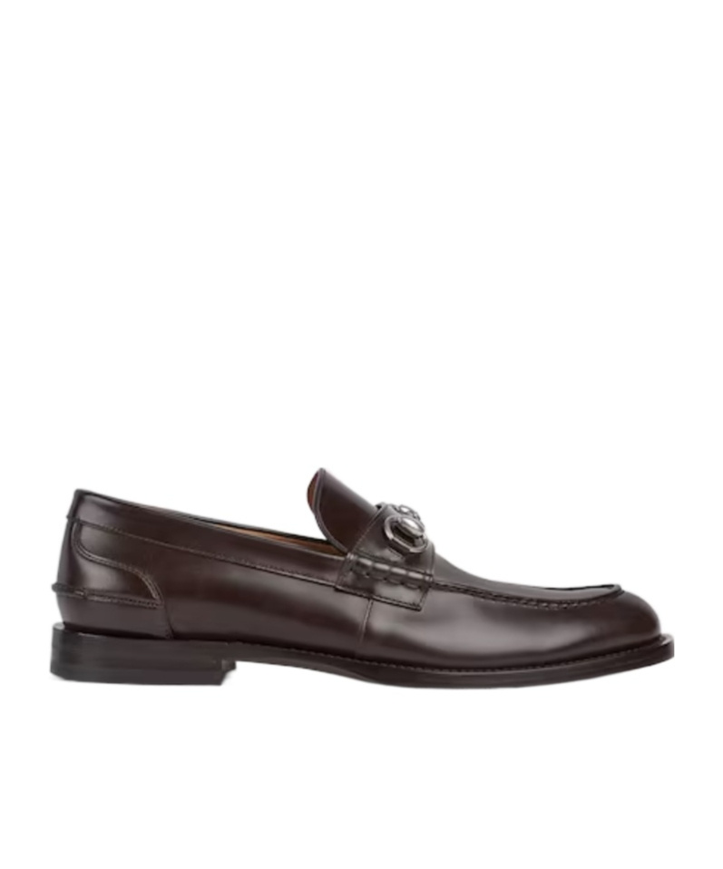 Gucci Men's Loafer With Horsebit In Brown