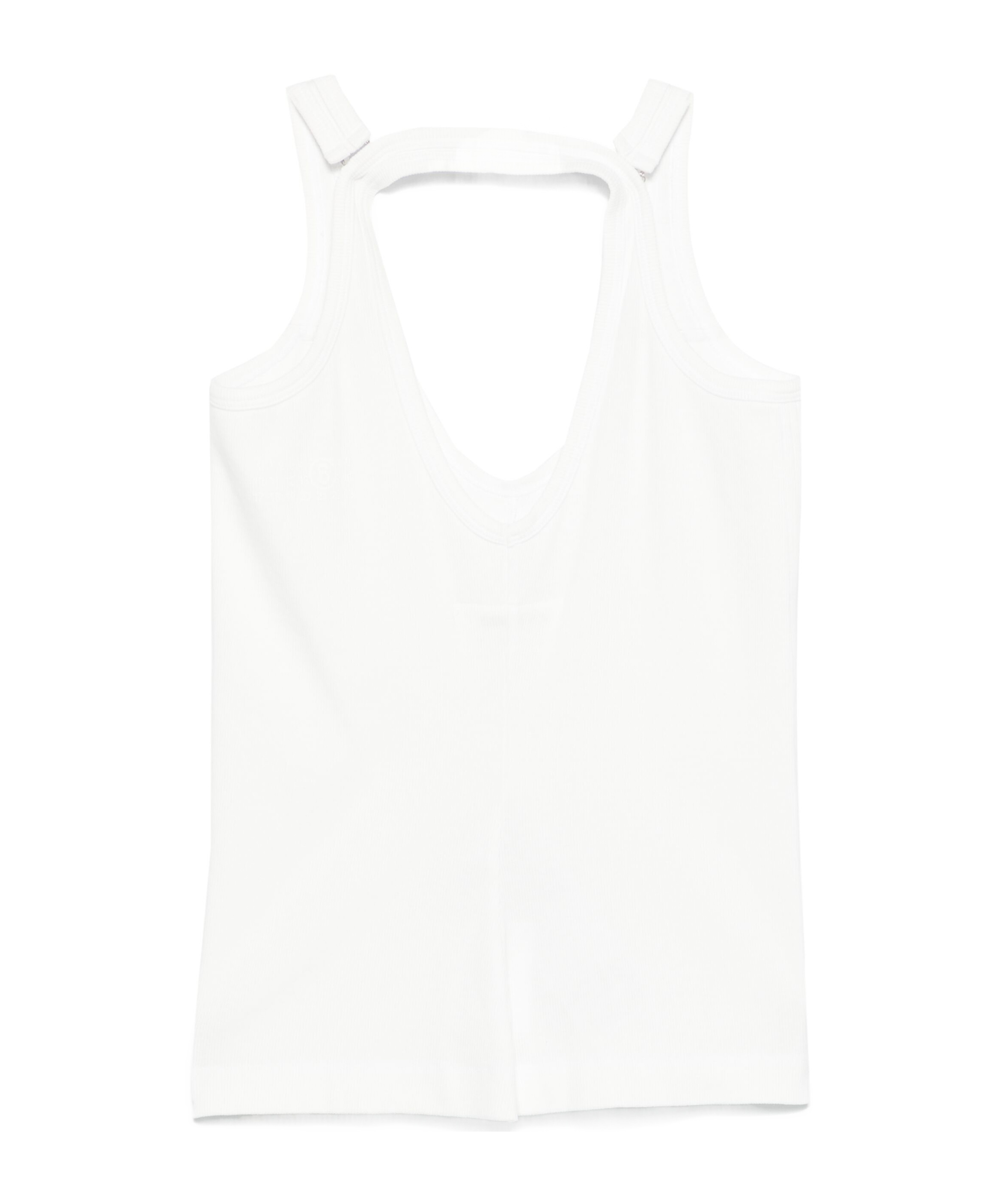 Mm6 Maison Margiela Strap-detail Tank Top In White
