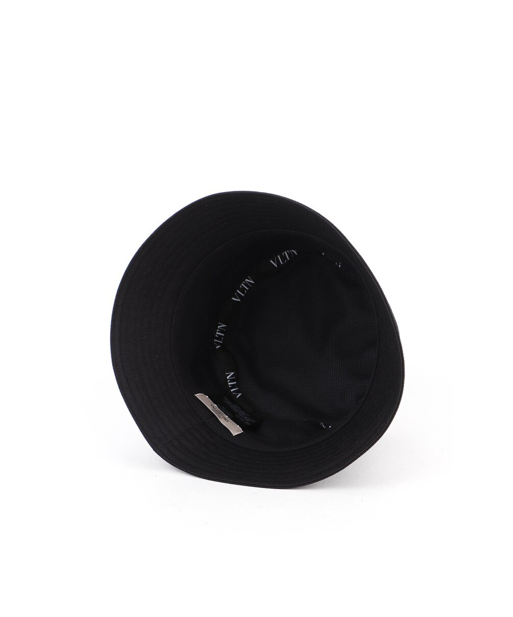 Valentino Garavani Cappello Bucket Con Stampa In Black