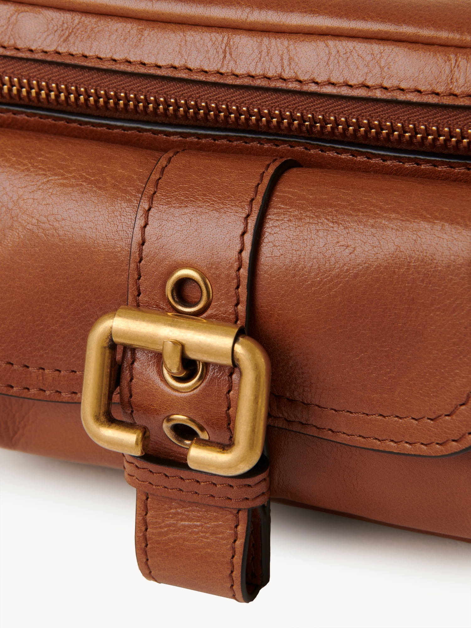 Chloé Large Camera Shoulder Bag In Brown
