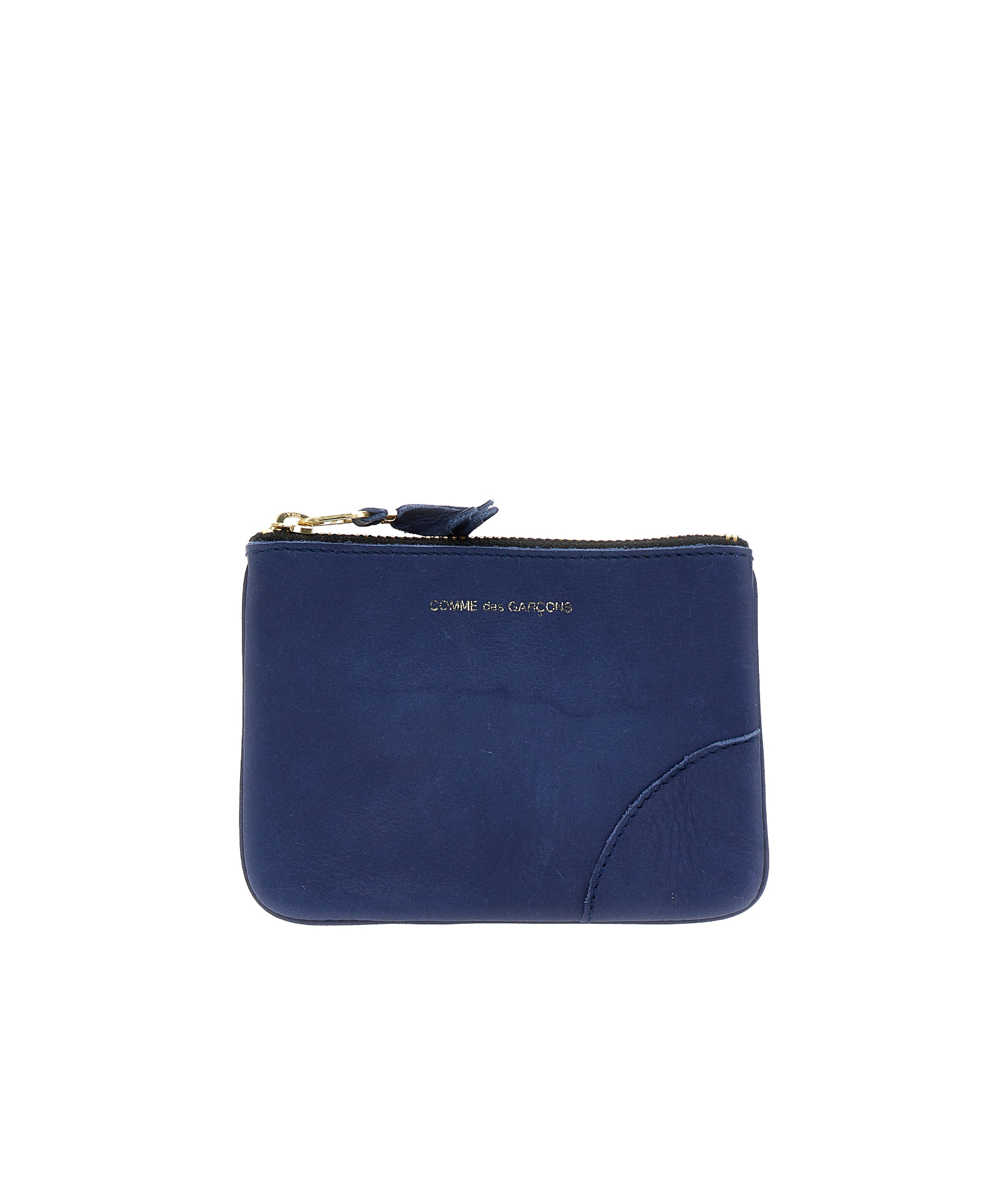 Comme Des Garçons Zipper Wallet In Blue