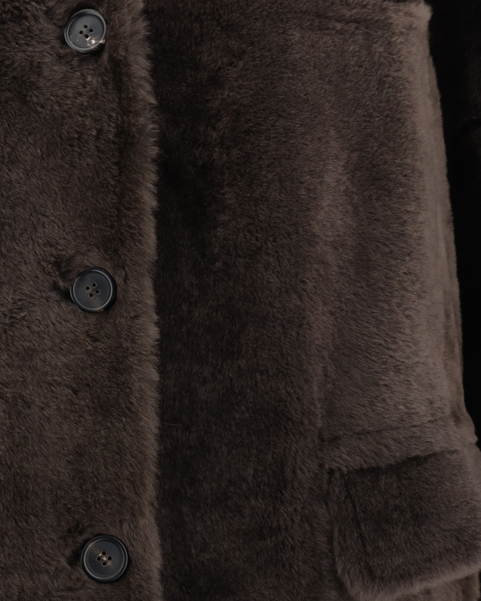 Brunello Cucinelli Reversible Fur Coat With Hood And Pockets In Black